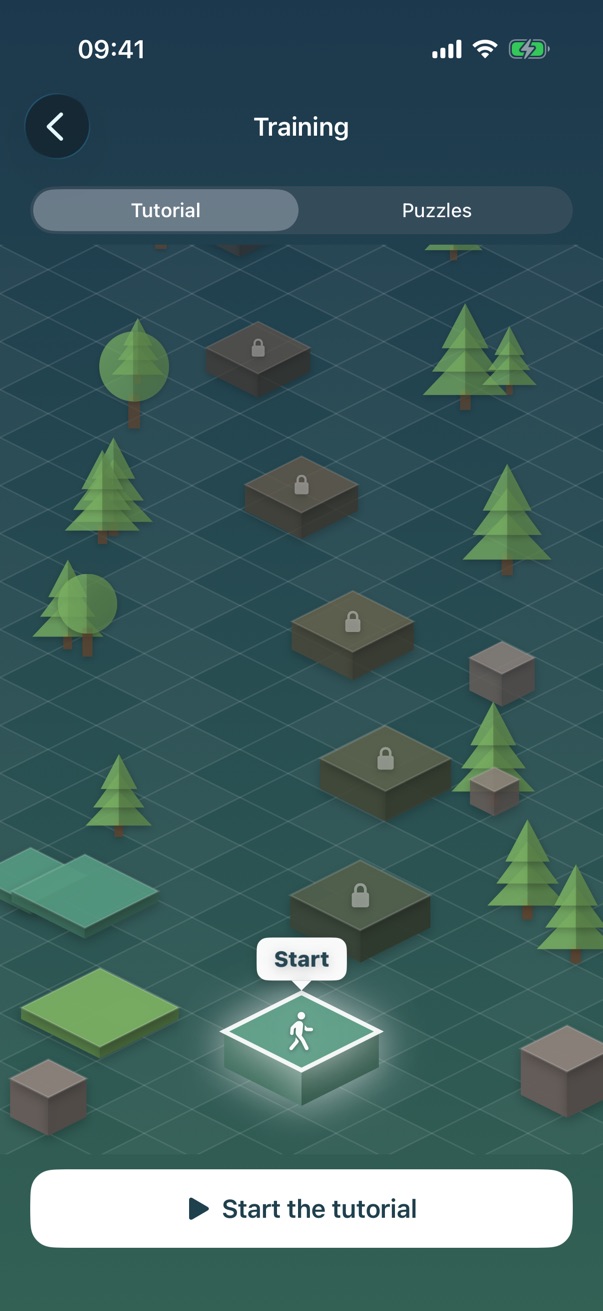Training lessons and puzzles