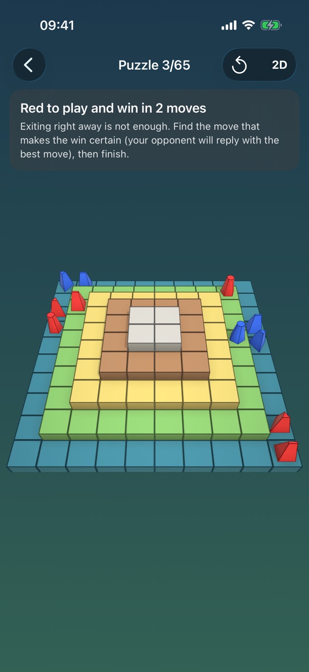 A training puzzle: Red to play and win in 2 moves